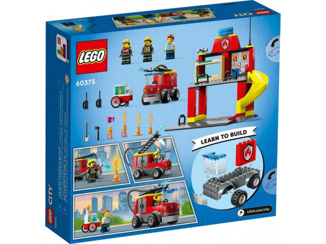 LEGO 60375 Конструктор Город Пожарная часть   - фото2